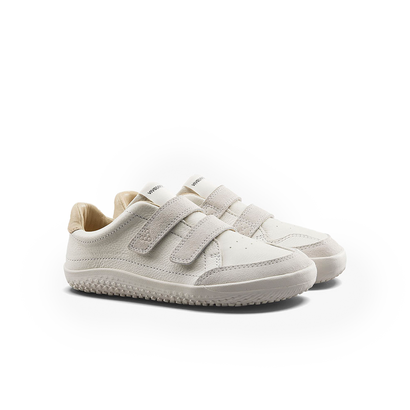 Load image into Gallery viewer, Vivobarefoot Gobi Sneaker Kids Limestone
