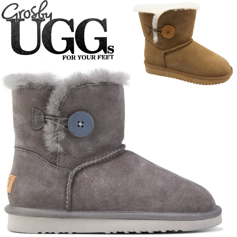 Load image into Gallery viewer, Grosby Womens Button UGG Boots Sheepskin Water Resistant Ankle Shoes Slippers-1
