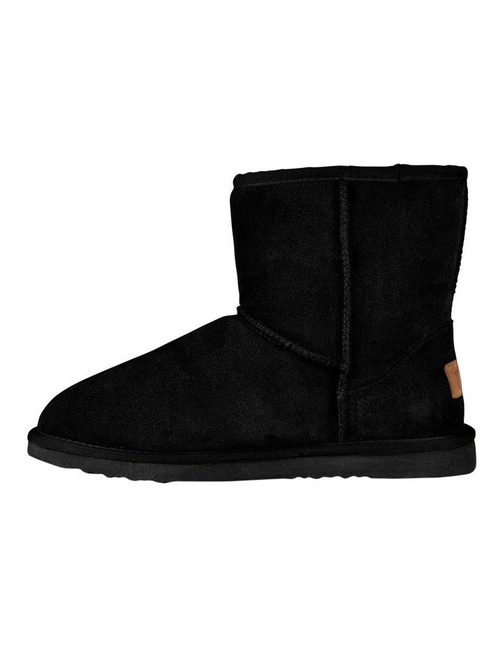 Load image into Gallery viewer, GROSBY Jillaroo Womens UGG Boots Genuine Sheepskin Suede Leather Moccasins - Black-3
