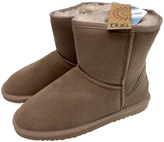 GROSBY Jillaroo Ladies UGG Boots Genuine Sheepskin Suede Leather High Classic Moccasins - Mushroom-10