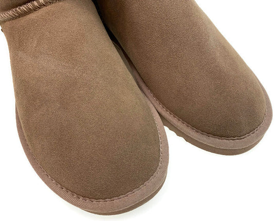GROSBY Jillaroo Ladies UGG Boots Genuine Sheepskin Suede Leather High Classic Moccasins - Mushroom-4