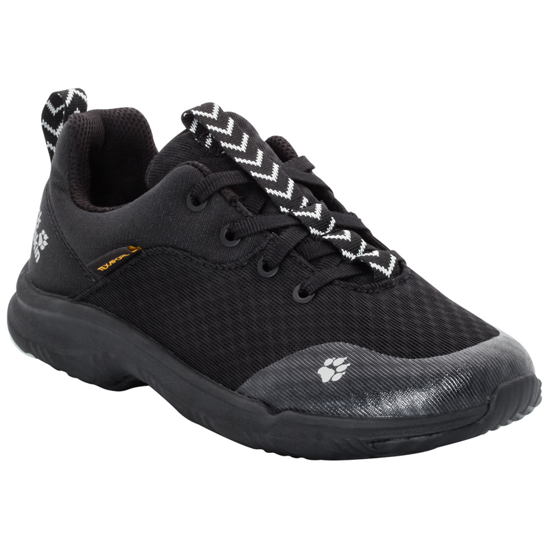 Load image into Gallery viewer, Jack Wolfskin Girls Phoenix Texapore Low Shoes Hiking Trekking - Black - Black-1
