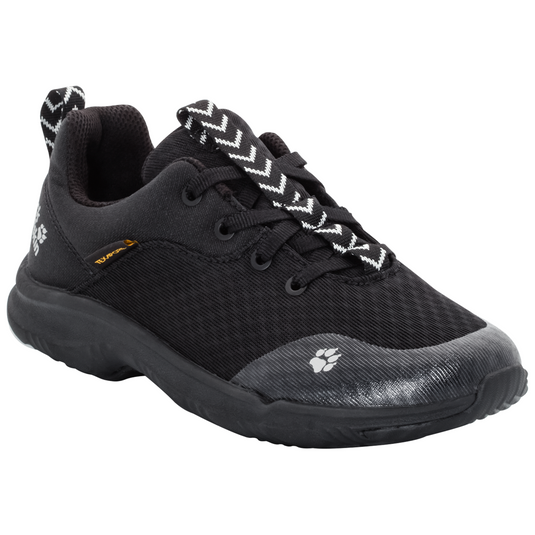 Jack Wolfskin Girls Phoenix Texapore Low Shoes Hiking Trekking - Black - Black-1