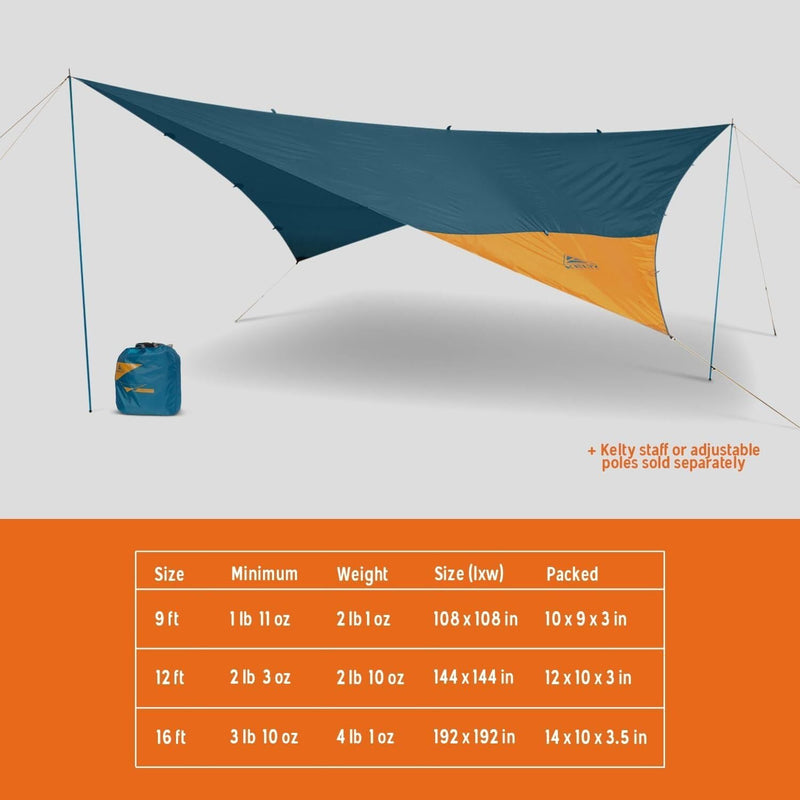 Load image into Gallery viewer, KELTY Noah's Tarp 12FT Sun Shelter Rainfly Lightweight Waterproof Camping Tent-2
