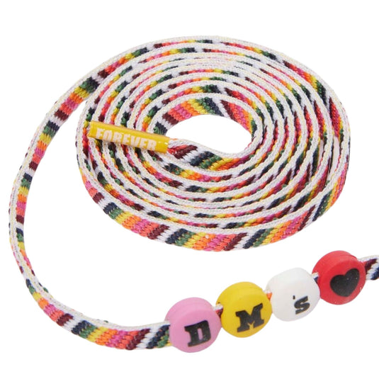 Dr. Martens 140CM Friendship Flat Laces With Beads DMS Yellow – Fits 8–10 Eye Boots-3