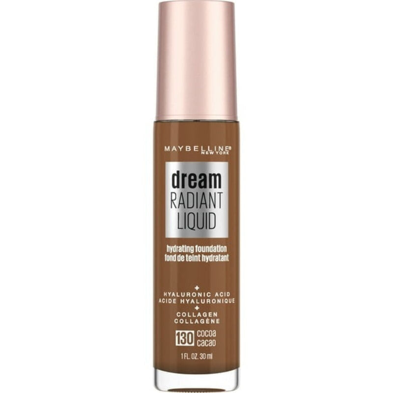 Load image into Gallery viewer, Maybelline Dream Radiant Liquid Foundation Makeup, 130 Cocoa, 1 fl oz-1
