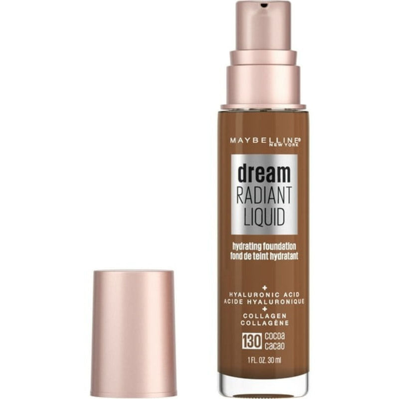 Load image into Gallery viewer, Maybelline Dream Radiant Liquid Foundation Makeup, 130 Cocoa, 1 fl oz-3
