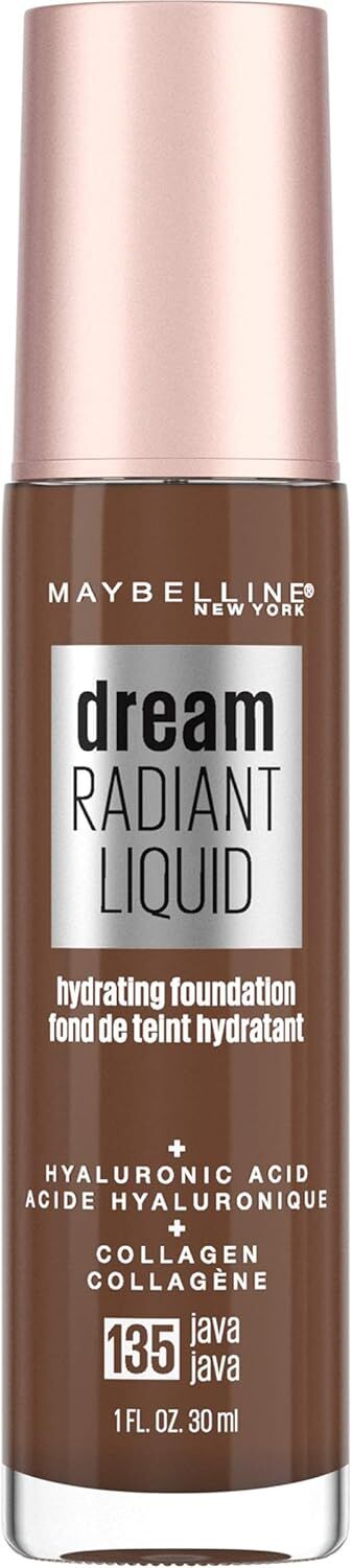 Maybelline Dream Radiant Liquid Hydrating Foundation with Hyaluronic Acid - Java 135, Java-4