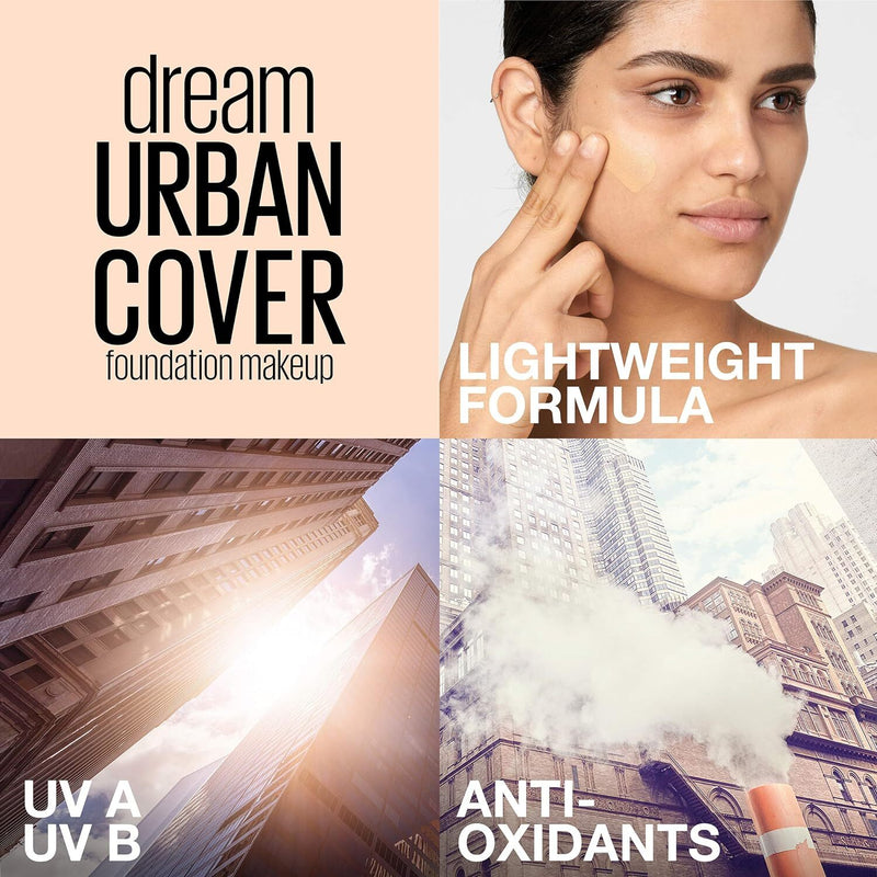 Load image into Gallery viewer, Maybelline Dream Urban Full Cover Liquid Foundation Toffee (330) 4.5g 30ml SPF 40-3
