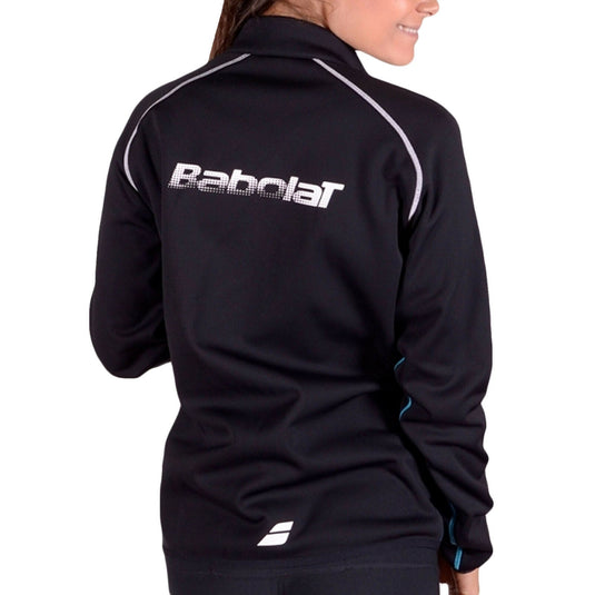 Babolat Womens Softshell Match Core Jacket Essential Tennis Sport - Black/Cyan-2
