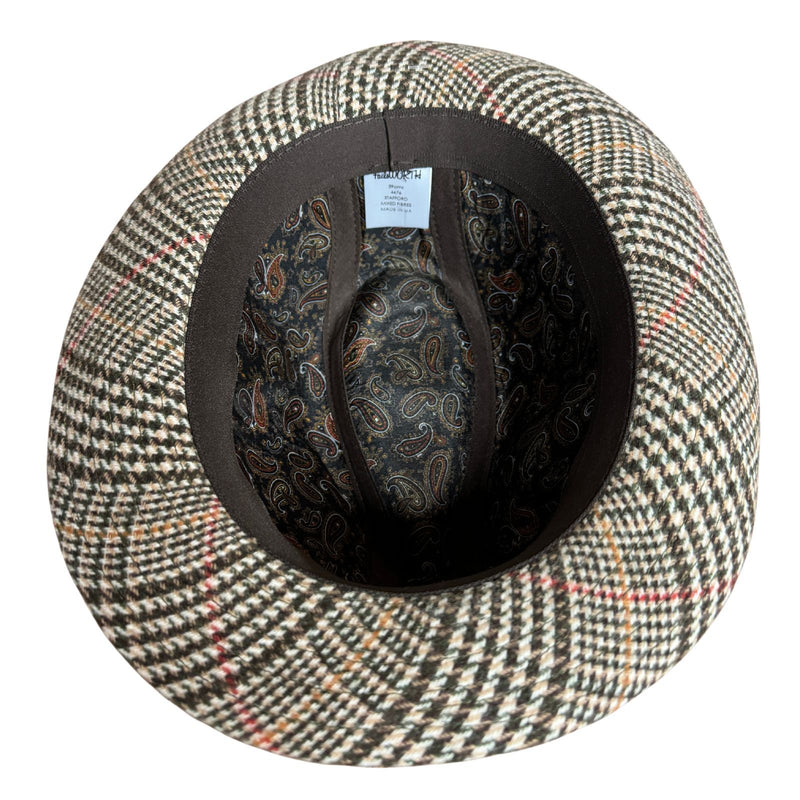 Load image into Gallery viewer, Failsworth Stafford Tweed Trilby Hat Made in UK in Brown-3
