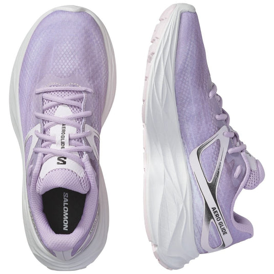 Salomon Womens Aero Glide Sneakers Shoes in Orchid Bloom Size UK 8.5-3