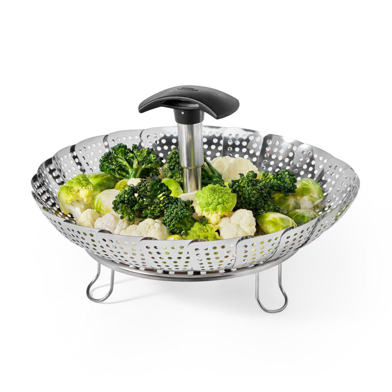 Load image into Gallery viewer, OXO Stainless Steel Steamer with Extendable Handle-2
