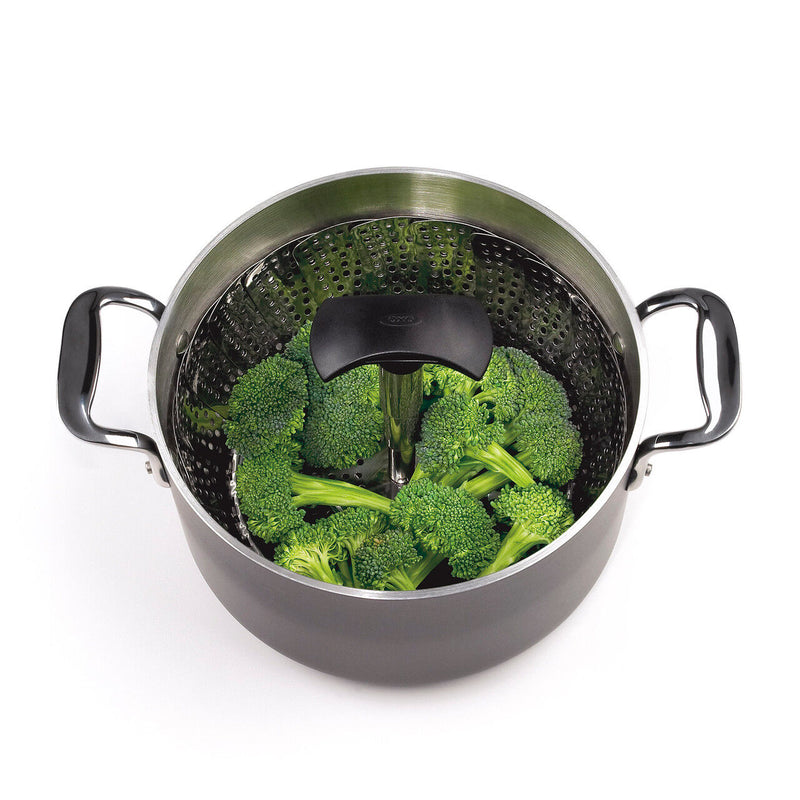 Load image into Gallery viewer, OXO Stainless Steel Steamer with Extendable Handle-3
