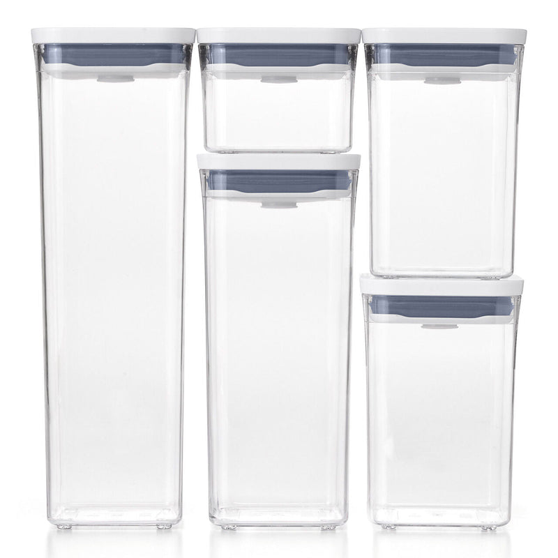 Load image into Gallery viewer, OXO Good Grips POP 2.0 5pc Container Set – Airtight Stackable BPA-Free Pantry Food Storage w/ Push Button Lid-1
