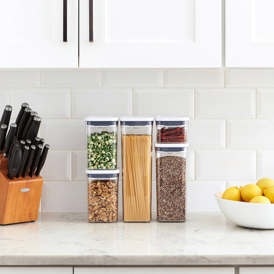 OXO Good Grips POP 2.0 5pc Container Set – Airtight Stackable BPA-Free Pantry Food Storage w/ Push Button Lid-4