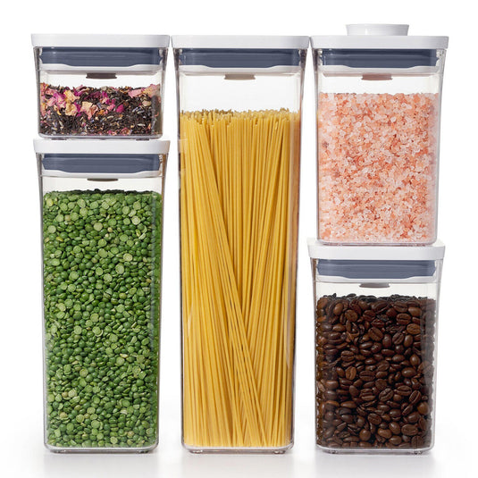 OXO Good Grips POP 2.0 5pc Container Set – Airtight Stackable BPA-Free Pantry Food Storage w/ Push Button Lid-2