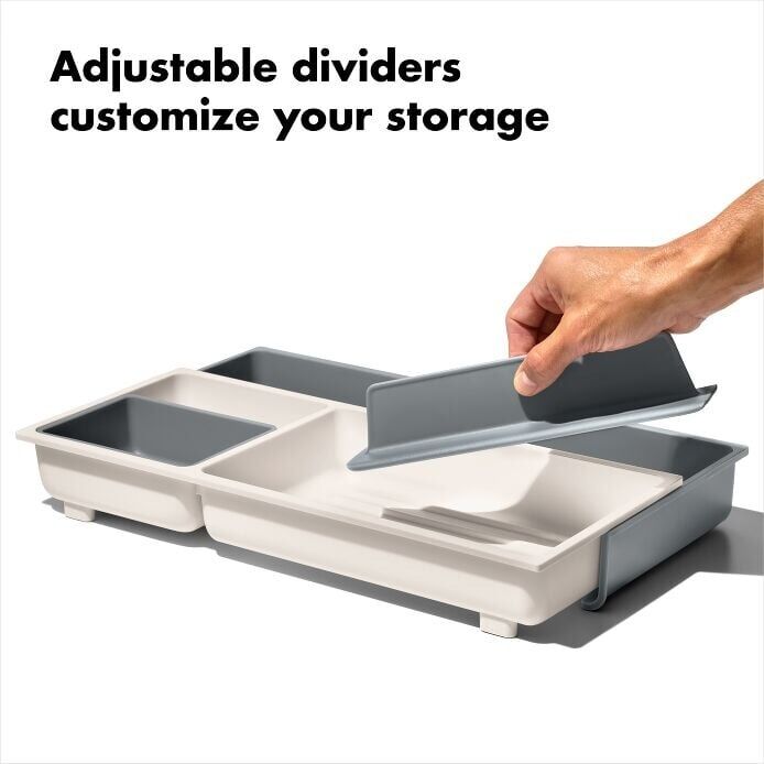 Load image into Gallery viewer, OXO GG Expand Kitchen Tool Drawer Organiser Adjustable Dividers Storage Cup Non-Slip-4
