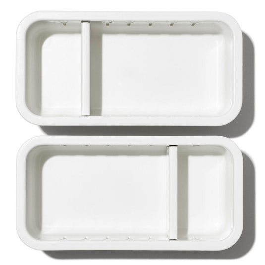 OXO 2PC Adjustable Drawer Bin Set – Expandable Storage Organizer Divider Kitchen Home-3