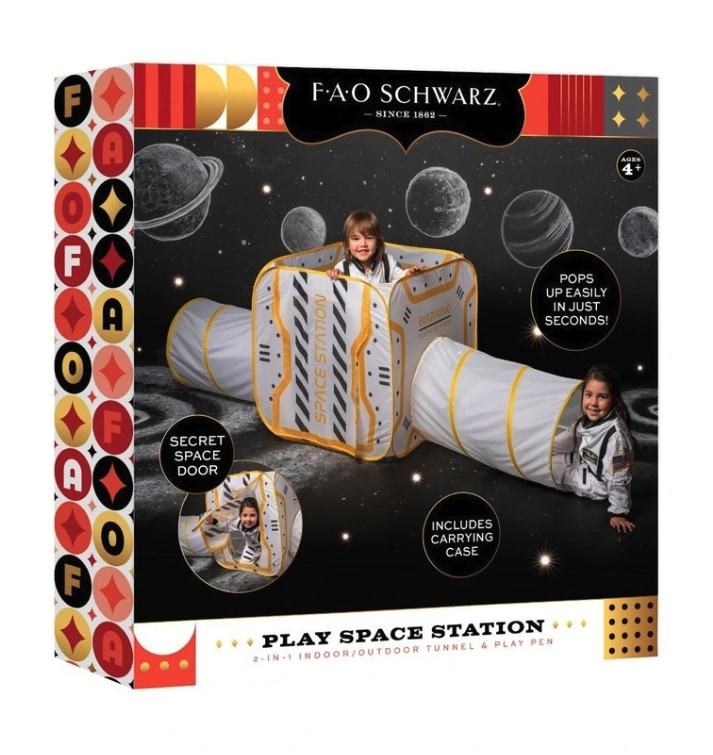 Load image into Gallery viewer, Fao Play Space Station 2 in 1 Indoor / Outdoor Tunnel &amp; Play Tent Playpen-3

