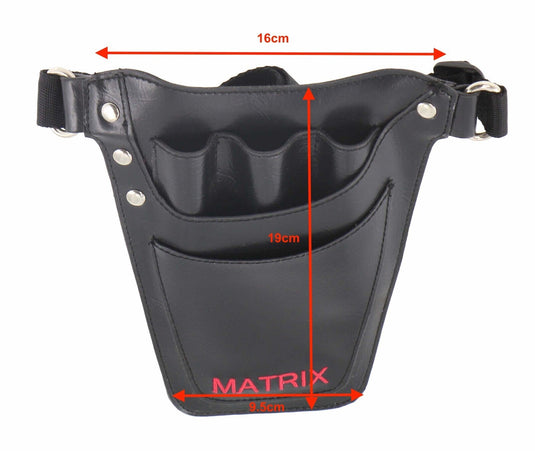 MATRIX Leather Tool Belt Barber Hairdressing Pouch Scissor Waist Pouch Bag-3