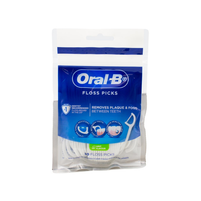Load image into Gallery viewer, Oral B Floss Picks Mint Flavour 30pk-0

