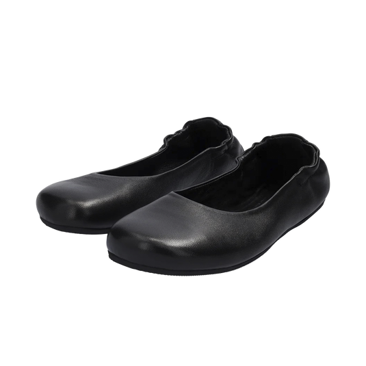 Groundies Sleek Women's Barefoot Ballerina Flats – Black
