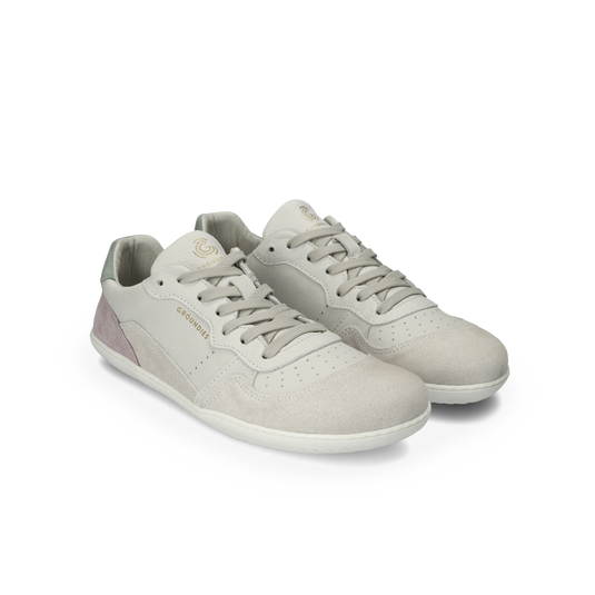Groundies Nova GO1 Women's Barefoot Sneakers – Beige/Pink