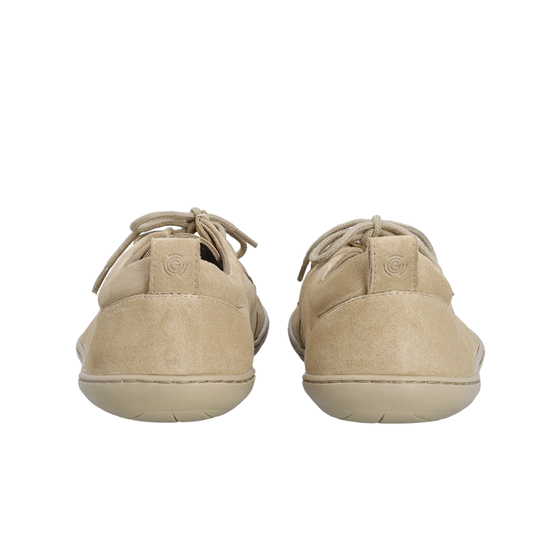 Load image into Gallery viewer, Groundies Cricket Men's Barefoot Moccasins – Beige
