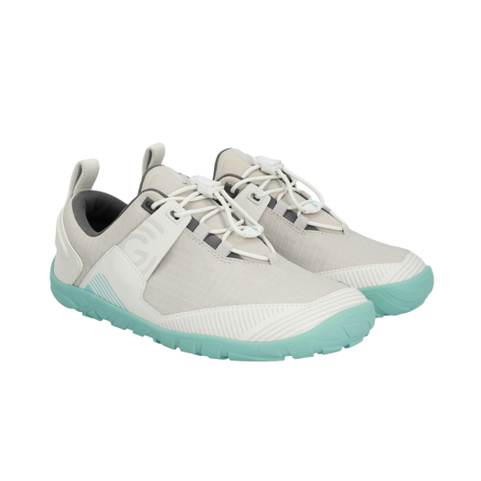 Groundies Chamonix TR Low Women's Barefoot Trail Shoes – Stone/Mint