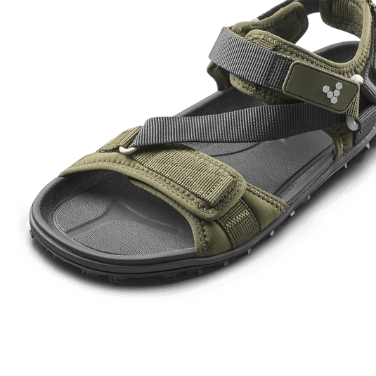Vivobarefoot Tracker Ora Sandal Women's Barefoot Adventure Sandal – Dark Olive