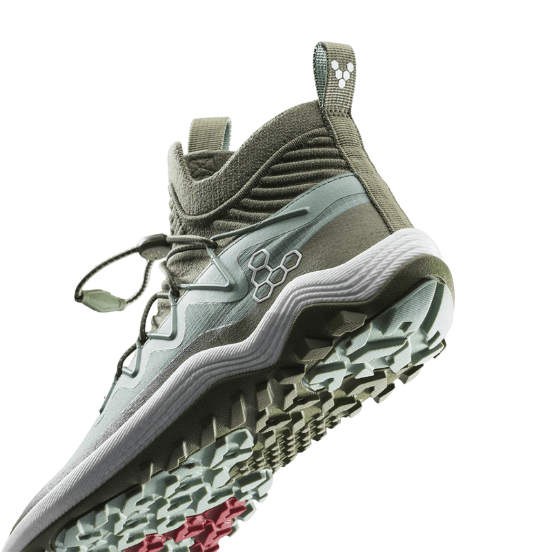 Load image into Gallery viewer, Vivobarefoot Primus Trail Flow Mid II Men's Barefoot Trail Boot – Glacial Green
