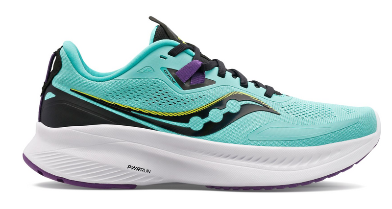 Load image into Gallery viewer, Saucony Womens Guide 15 Shoes Runners Sneakers Running - Cool Mint/Acid
