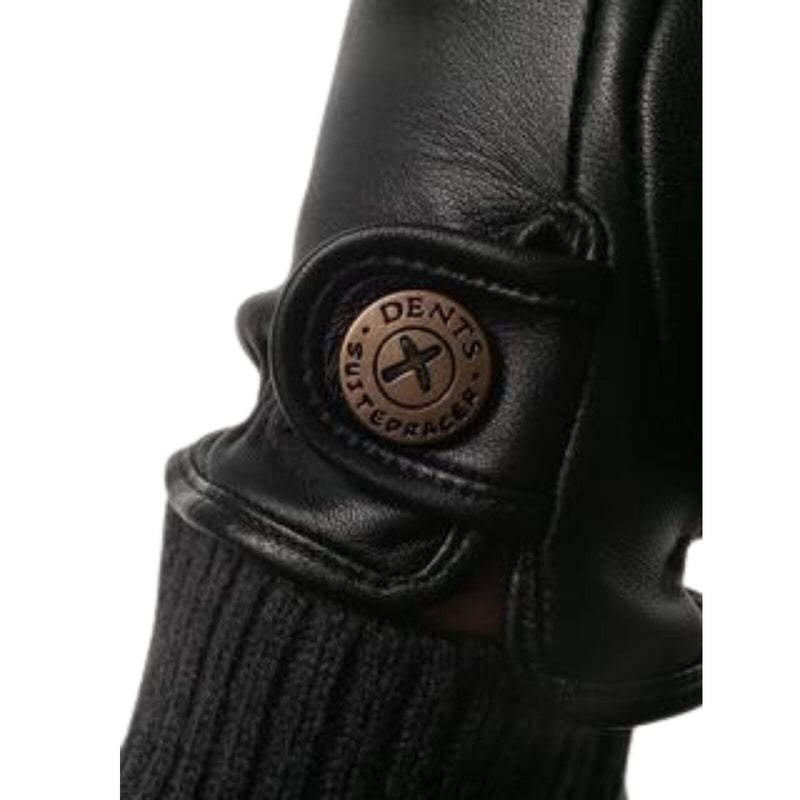 Load image into Gallery viewer, The Suited Racer x Dents Mens Cashmere Lined Leather Driving Gloves - Black-3
