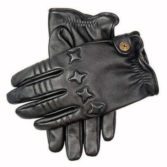 The Suited Racer x Dents Mens Cashmere Lined Leather Driving Gloves - Black-0