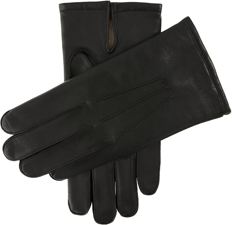 Load image into Gallery viewer, Dents Mens Leather Keston Gloves w/ Palm Vent &amp; 3-Point Stitch Detail - Black-0
