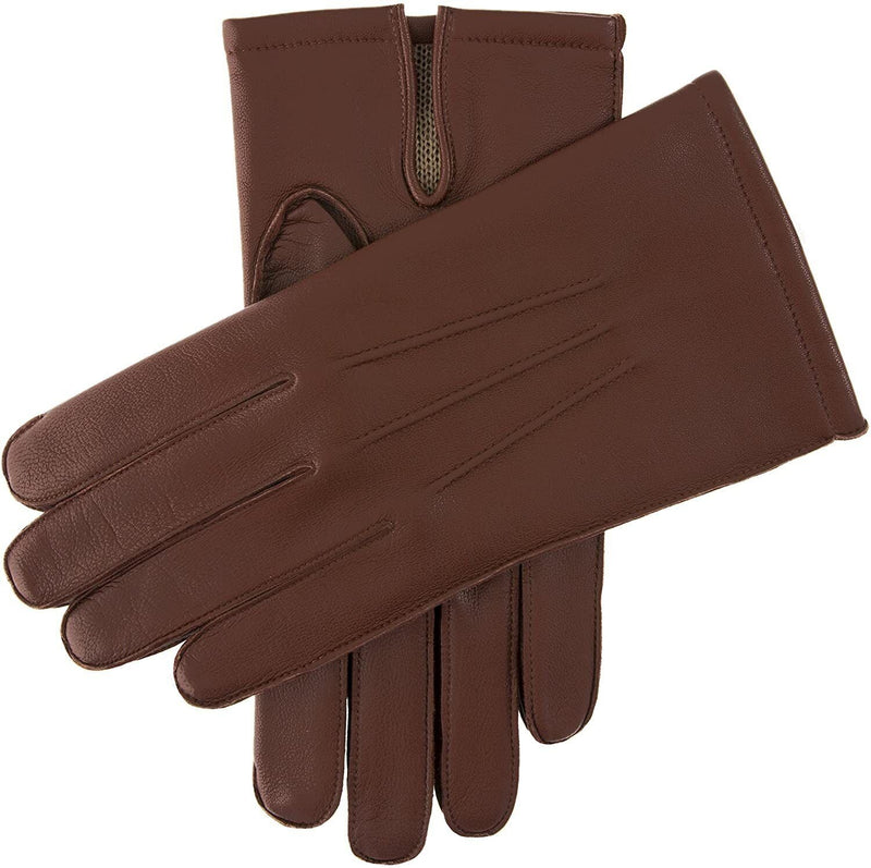 Load image into Gallery viewer, Dents Mens Leather Keston Gloves w/ Palm Vent &amp; 3-Point Stitch Detail - English Tan-1
