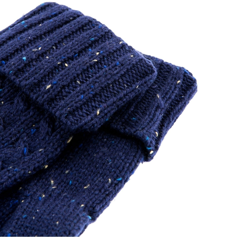 Load image into Gallery viewer, Dents Fareham Mens Cable Knit Gloves Warm Winter Thick - Royal Blue-3
