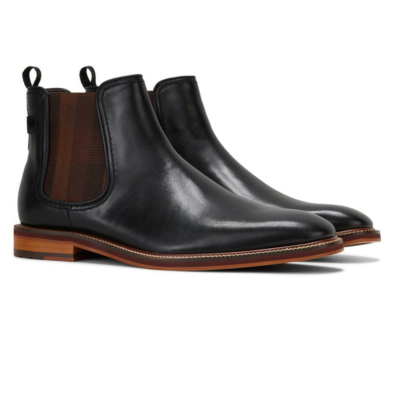 Load image into Gallery viewer, Julius Marlow Mens Scuttle Mocha Chelsea Work Leather Boots Shoes - Black-0
