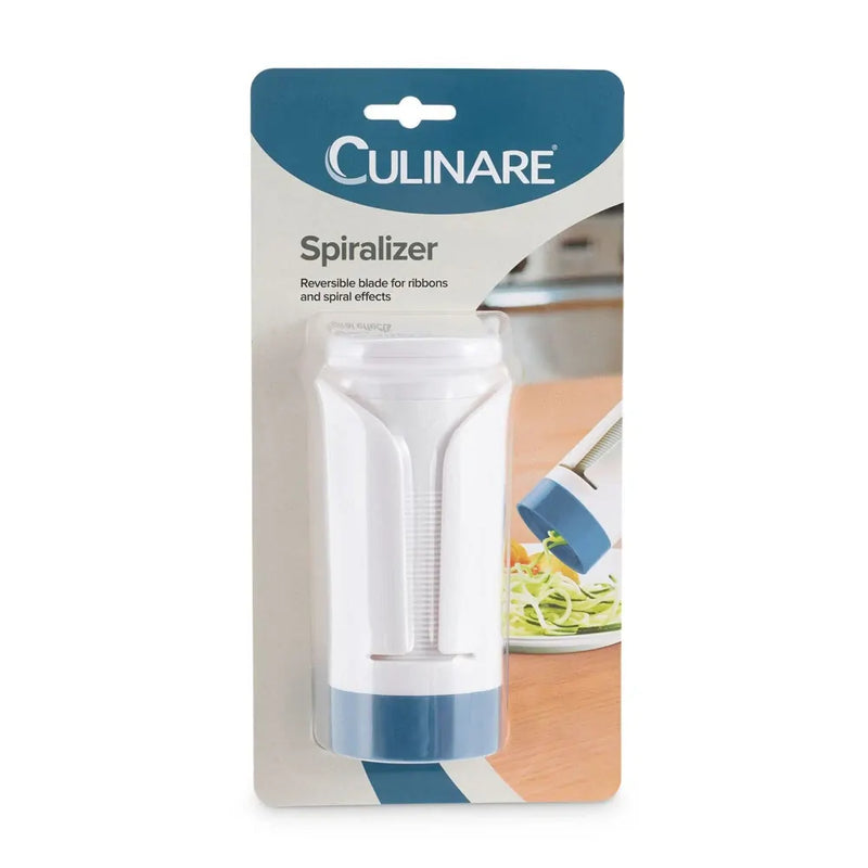 Load image into Gallery viewer, Culinare Ribbons/Spirals Vegetable Spiraliser Reversible Blade Slicer White/Blue-2
