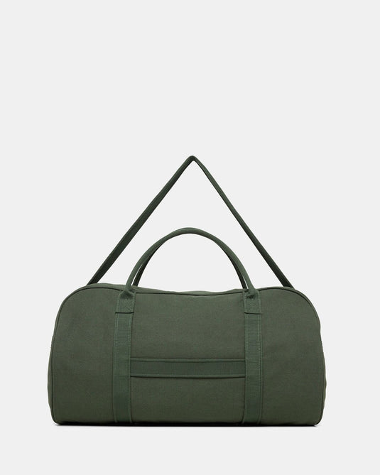 Julius Marlow Canvas Duffle Bag in Green-3