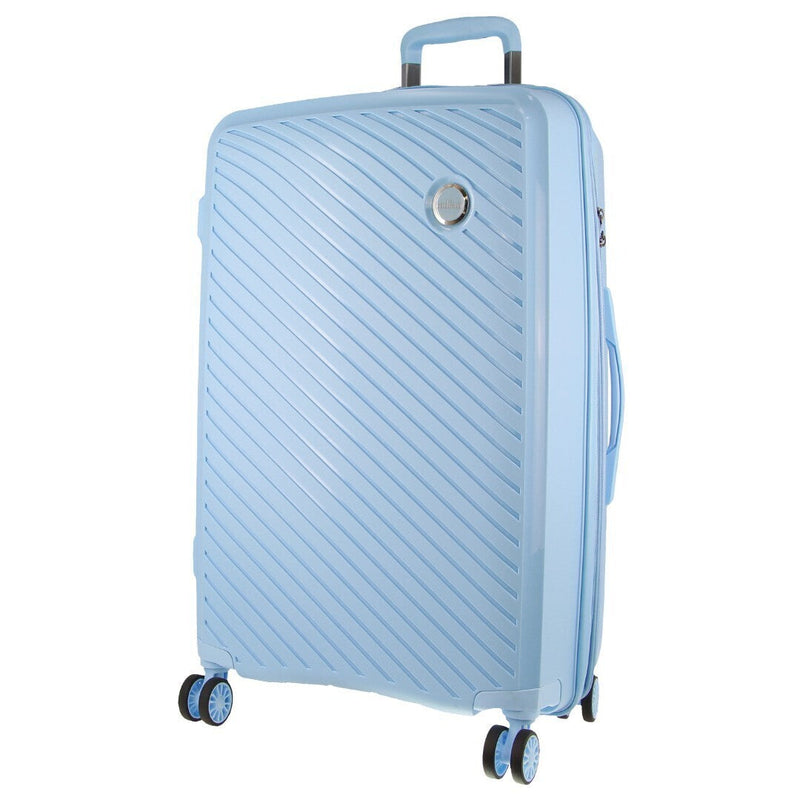 Load image into Gallery viewer, Monaco Checked Luggage Bag Travel Carry On Suitcase 75cm (124L) - Blue
