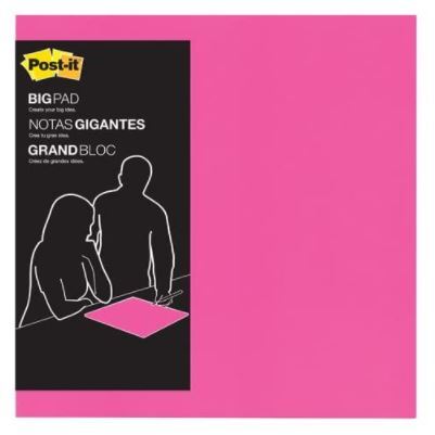 Load image into Gallery viewer, Jumbo 3M Post-It Notes Big Notes Super Sticky - Pink - 1 Pack of 30 Sheets-1
