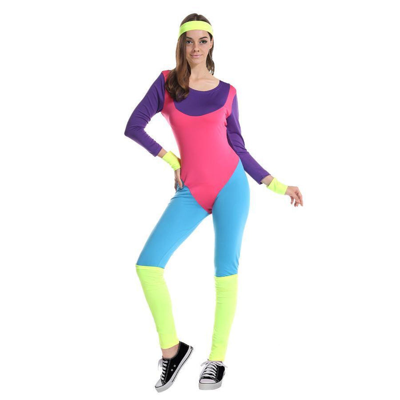 Load image into Gallery viewer, Adult 80s Aerobic&#39;s Costume
