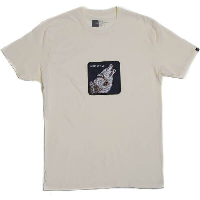 Goorin Bros The Animal Farm T Shirt Wolf - Made in Portugal - Cream
