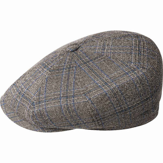 Bailey Mens Zeff Ivy Newsboy Flat Cap Hat - Black