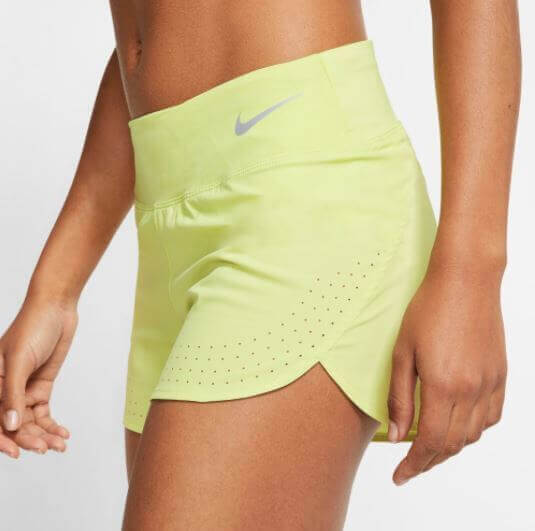 Load image into Gallery viewer, Nike Womens Eclipse Running Gym Shorts - Limelight
