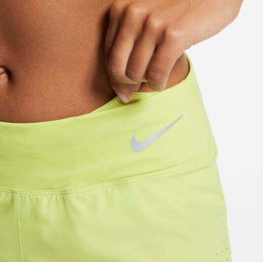 Load image into Gallery viewer, Nike Womens Eclipse Running Gym Shorts - Limelight
