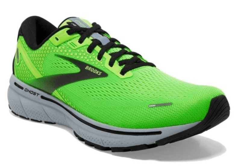Load image into Gallery viewer, Brooks Mens Ghost 14 Running Shoes - Green/Grey
