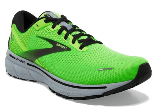Brooks Mens Ghost 14 Running Shoes - Green/Grey | Adventureco